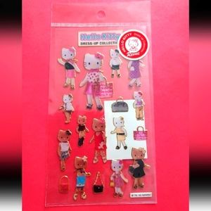Sanrio 2002 vtg hello kitty dress up collection stickers new rare